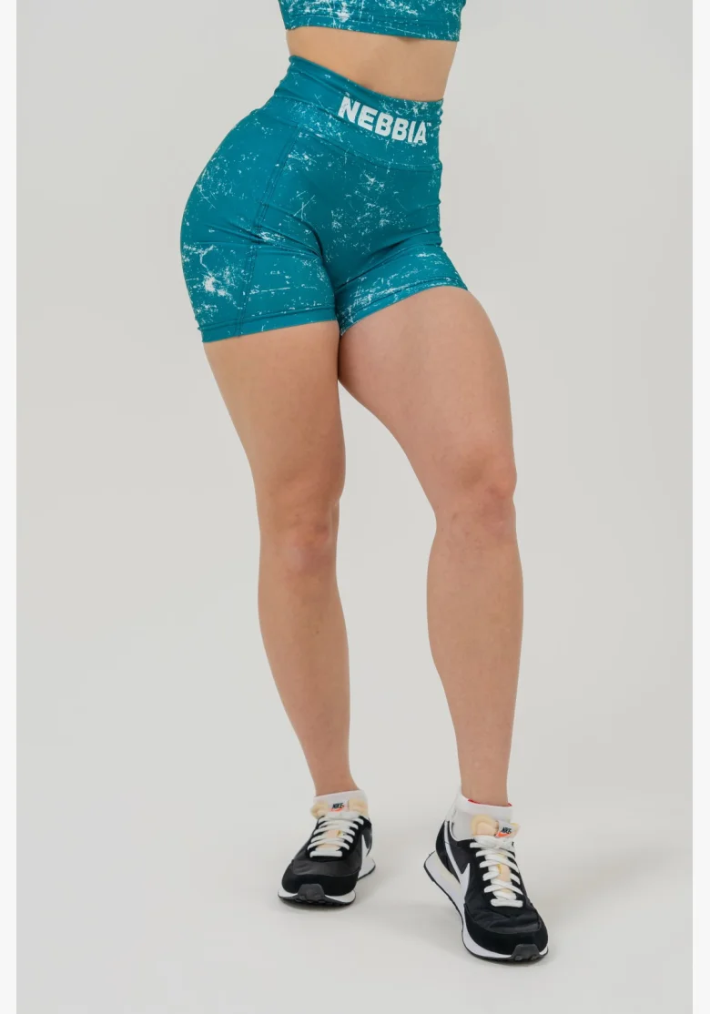 NEBBIA • Pantaloni shorts a vita alta 5″ HAMMIES verdi • Nebshop.it