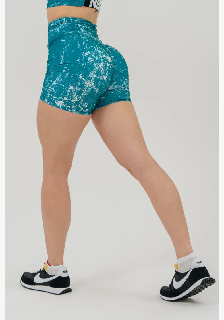 NEBBIA • Pantaloni shorts a vita alta 5″ HAMMIES verdi • Nebshop.it