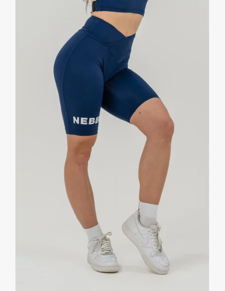 NEBBIA • Short legging a vita alta 9″ SNATCHED blu • Nebshop.cz