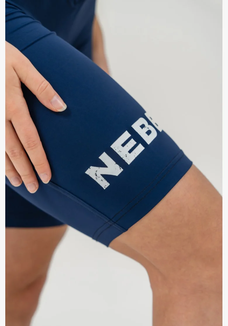 NEBBIA • Short legging a vita alta 9″ SNATCHED blu • Nebshop.cz