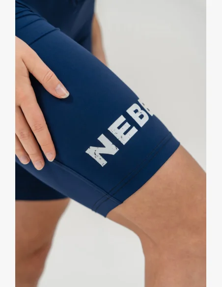 NEBBIA • Short legging a vita alta 9″ SNATCHED blu • Nebshop.cz
