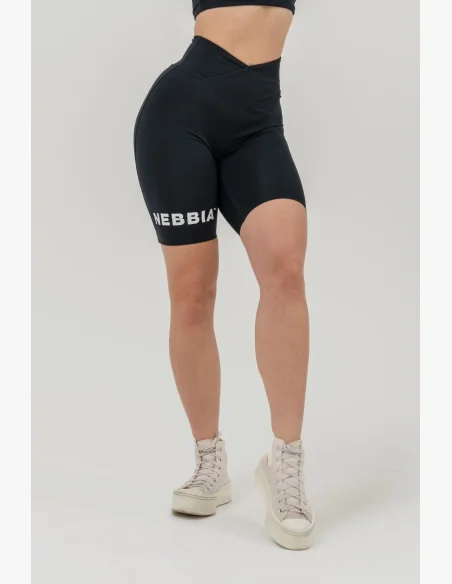 NEBBIA • Pantaloni corti a vita alta 9″ SNATCHED neri • Nebshop.it