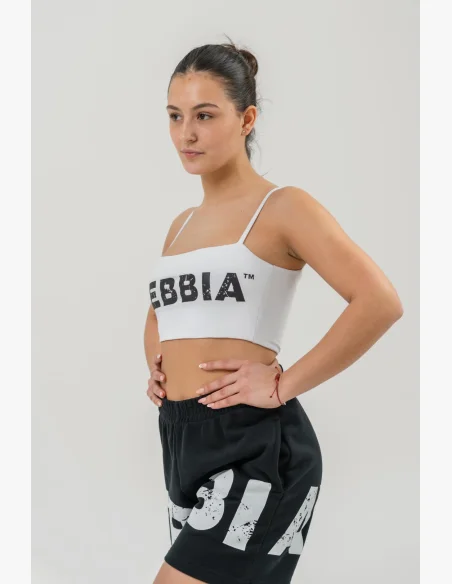 NEBBIA • NEBBIA Top bra BACK CHECK bianco • Nebshop.it