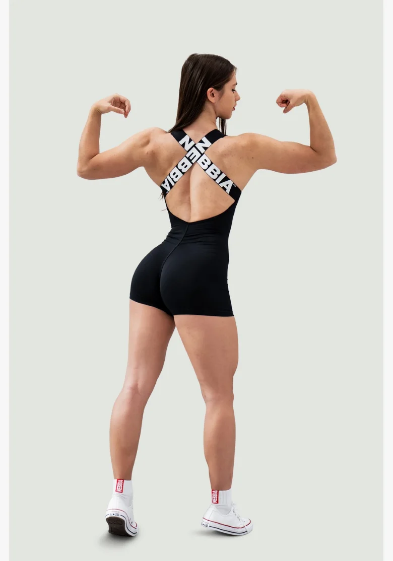 NEBBIA • NEBBIA Tuta sportiva corta 5″ GYM RAT nera • Nebshop.it