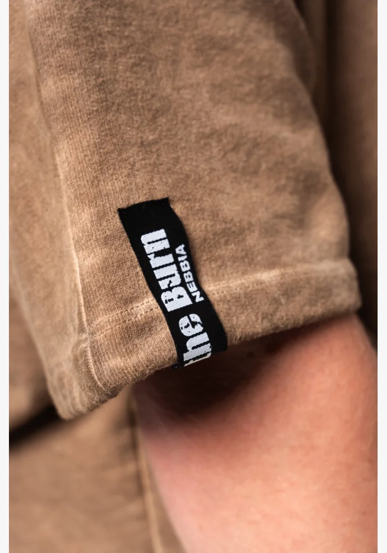NEBBIA • NEBBIA Camicia oversized anni '90 THROWBACK color marrone chiaro • Nebshop.cz
