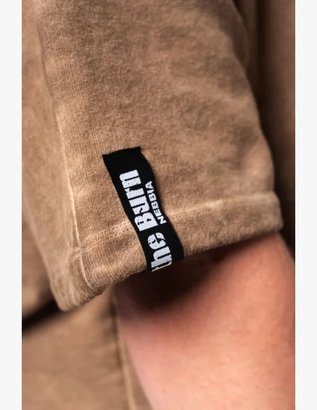 NEBBIA • NEBBIA Camicia oversized anni '90 THROWBACK color marrone chiaro • Nebshop.cz
