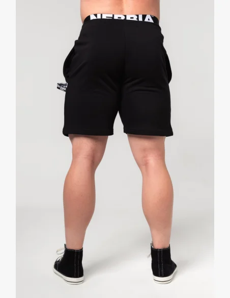 NEBBIA • NEBBIA Pantaloni corti GYM BRO neri • Nebshop.it