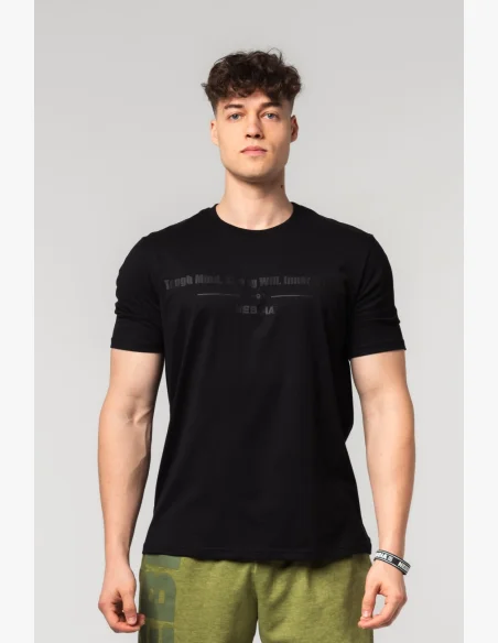 NEBBIA • NEBBIA Muscle fit t-shirt FLEXIN' nera • Nebshop.it