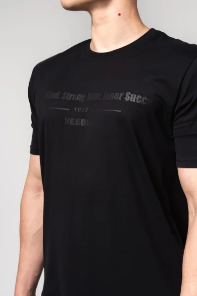 NEBBIA • NEBBIA Muscle fit t-shirt FLEXIN' nera • Nebshop.it 2