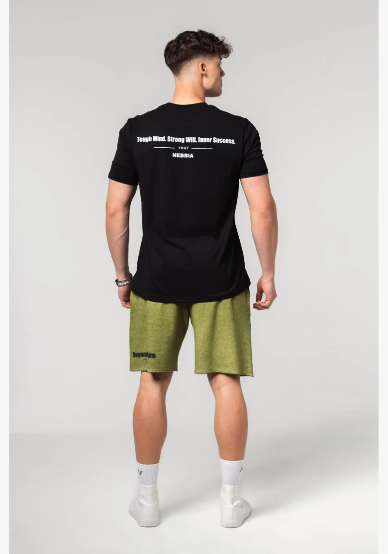 NEBBIA • NEBBIA Muscle fit t-shirt FLEXIN' nera • Nebshop.it