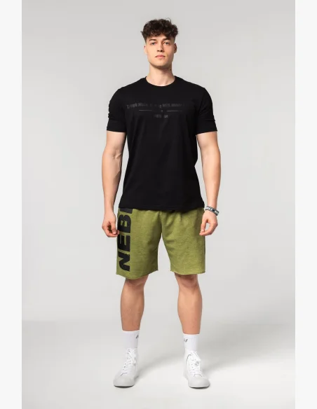 NEBBIA • NEBBIA Muscle fit t-shirt FLEXIN' nera • Nebshop.it
