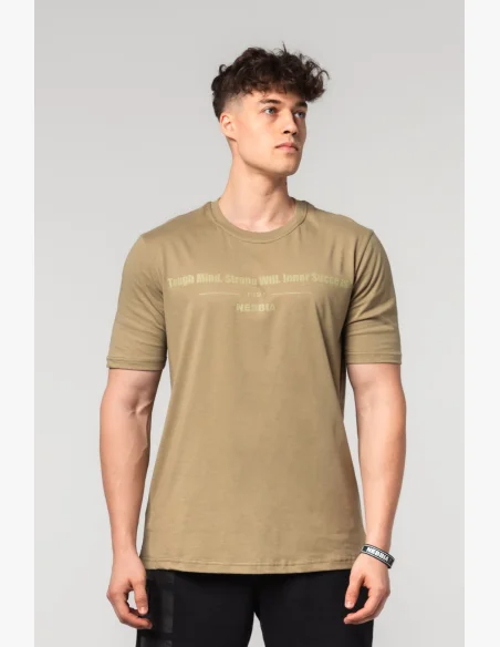 NEBBIA • NEBBIA Muscle fit t-shirt FLEXIN' verde • Nebshop.it