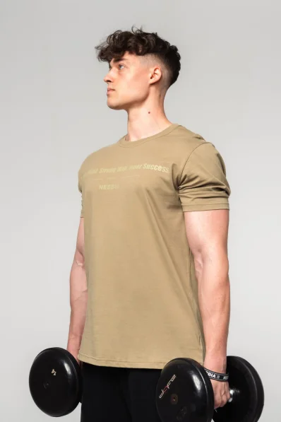 NEBBIA • NEBBIA Muscle fit t-shirt FLEXIN' verde • Nebshop.it 2