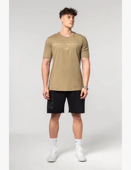 NEBBIA • NEBBIA Muscle fit t-shirt FLEXIN' verde • Nebshop.it
