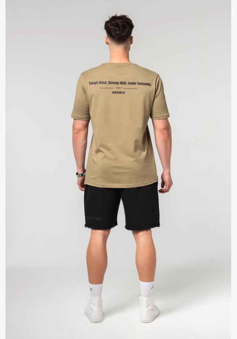 NEBBIA • NEBBIA Muscle fit t-shirt FLEXIN' verde • Nebshop.it
