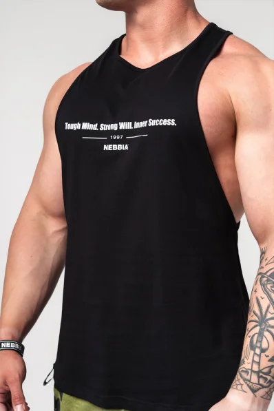 NEBBIA • Maglietta da fitness FLEXIN' nera • Nebshop.cz 2