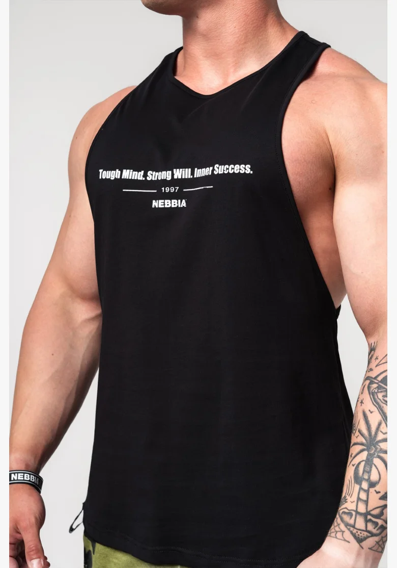 NEBBIA • Maglietta da fitness FLEXIN' nera • Nebshop.cz