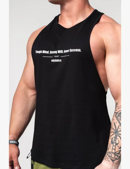 NEBBIA • Maglietta da fitness FLEXIN' nera • Nebshop.cz