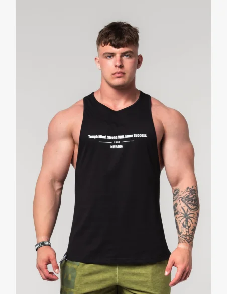 NEBBIA • Maglietta da fitness FLEXIN' nera • Nebshop.cz