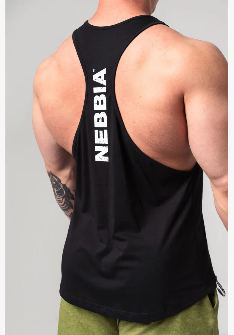 NEBBIA • Maglietta da fitness FLEXIN' nera • Nebshop.cz