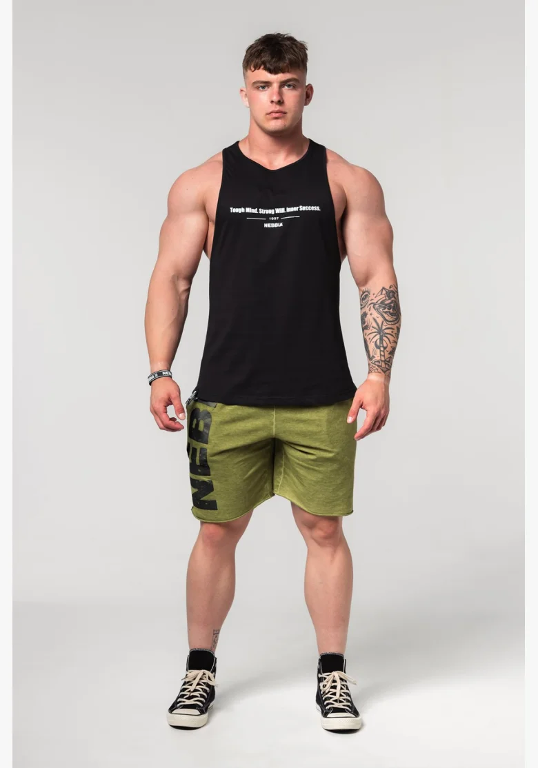 NEBBIA • Maglietta da fitness FLEXIN' nera • Nebshop.cz