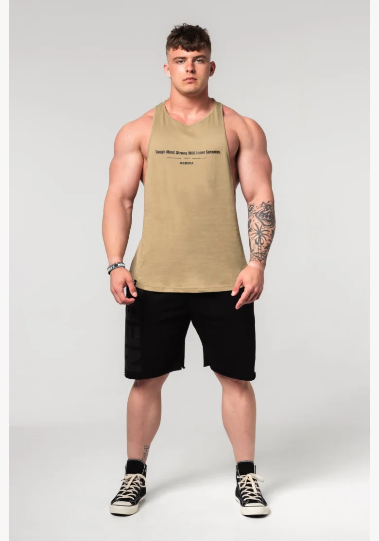 NEBBIA • NEBBIA Fitness canottiera FLEXIN' verde • Nebshop.cz