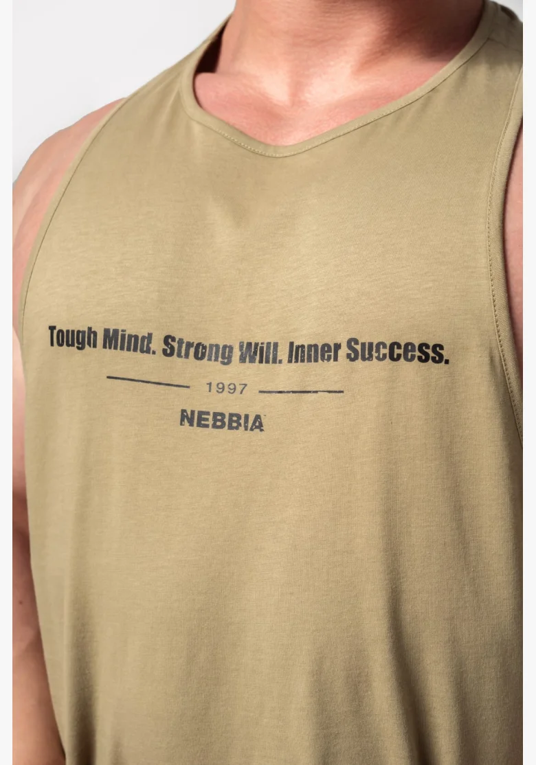 NEBBIA • NEBBIA Fitness canottiera FLEXIN' verde • Nebshop.cz