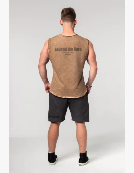 NEBBIA • NEBBIA Mikina senza maniche BEASTIN' marrone • Nebshop.cz