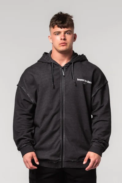 NEBBIA • NEBBIA Felpa con zip GYM BRO nera • Nebshop.cz