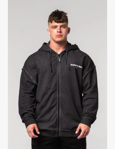 NEBBIA • NEBBIA Felpa con zip GYM BRO nera • Nebshop.cz