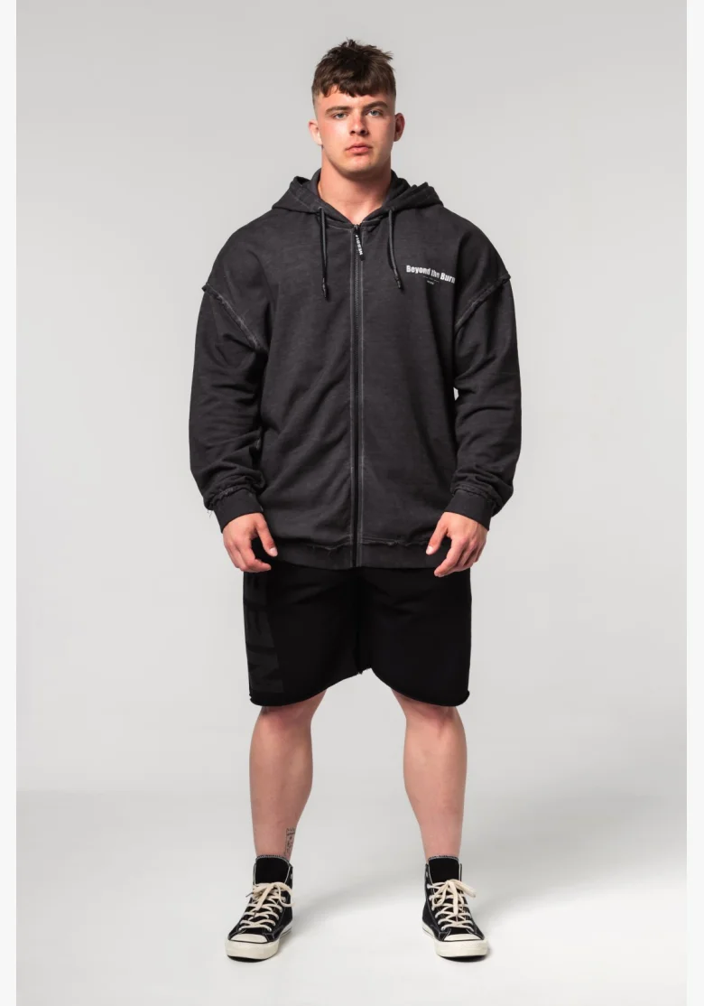 NEBBIA • NEBBIA Felpa con zip GYM BRO nera • Nebshop.cz
