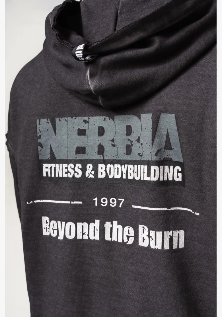 NEBBIA • NEBBIA Felpa con zip GYM BRO nera • Nebshop.cz