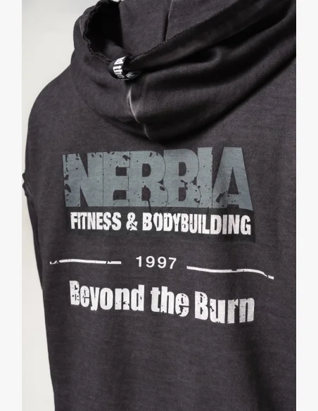NEBBIA • NEBBIA Felpa con zip GYM BRO nera • Nebshop.cz