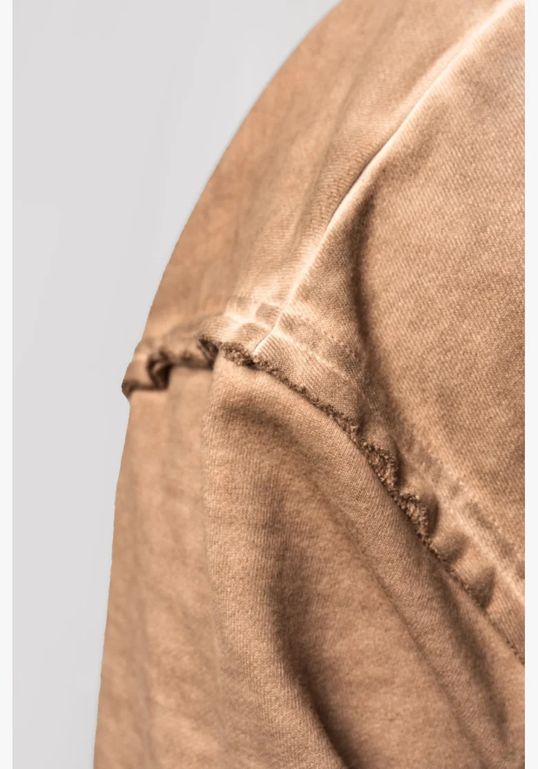 NEBBIA • NEBBIA Felpa con zip GYM BRO marrone • Nebshop.it