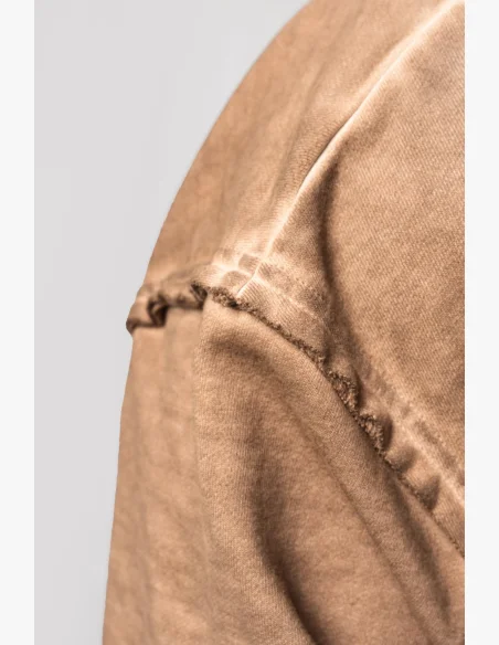 NEBBIA • NEBBIA Felpa con zip GYM BRO marrone • Nebshop.it
