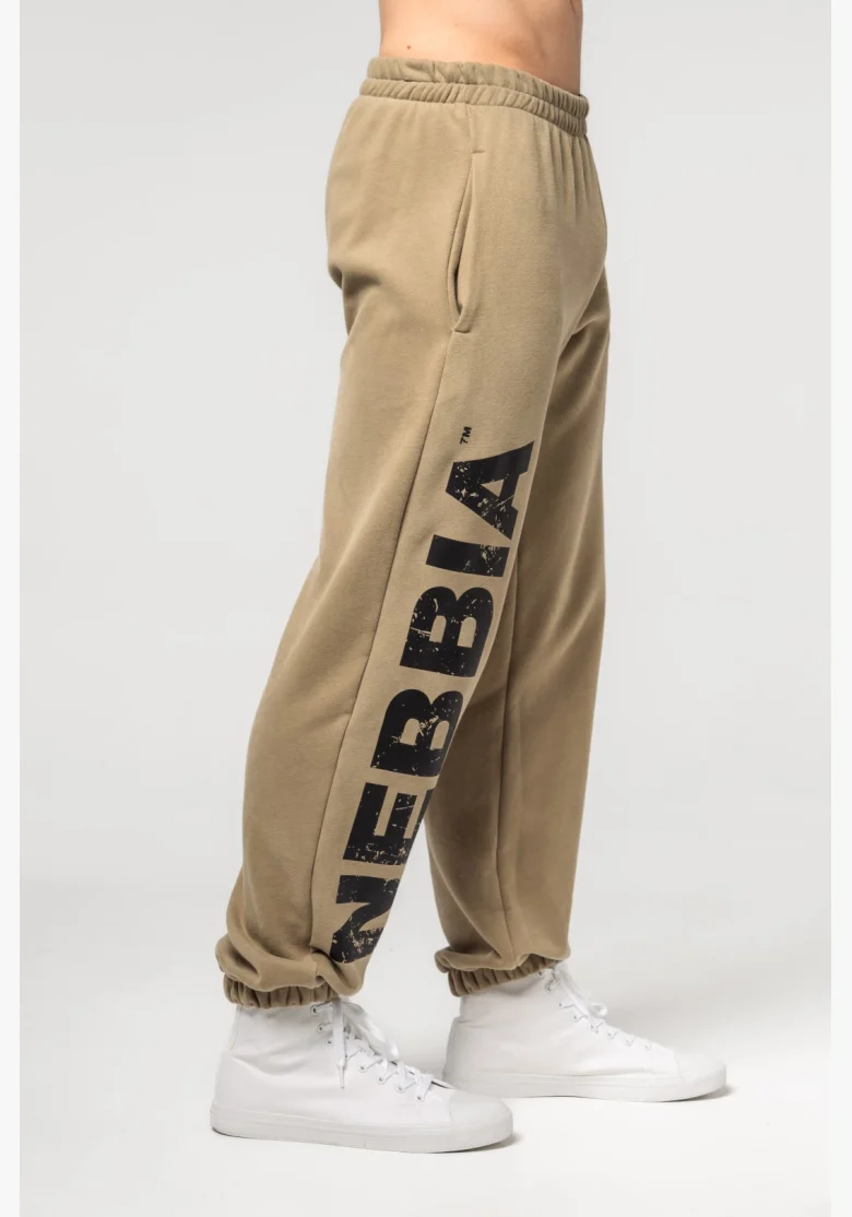 NEBBIA • NEBBIA Pantaloni baggy con tasche GYM BRO verdi • Nebshop.cz