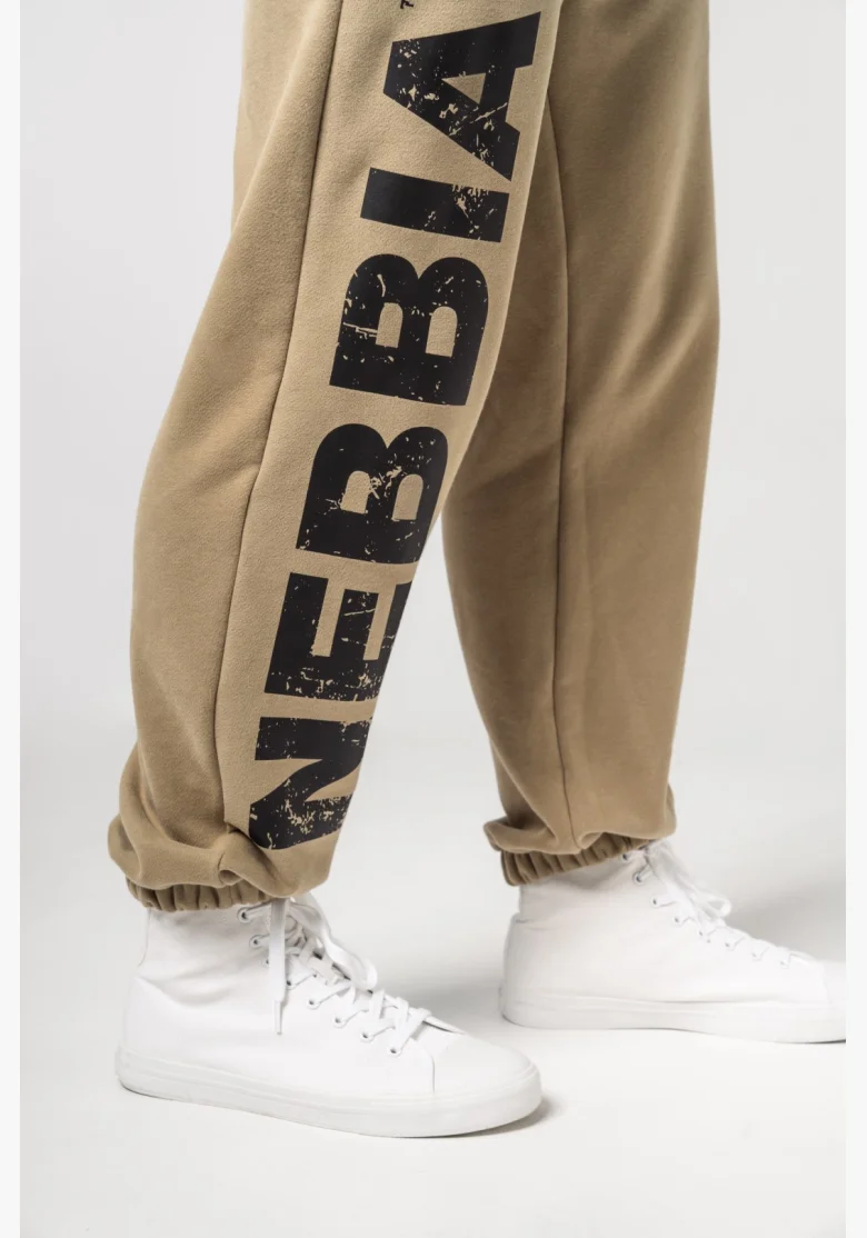 NEBBIA • NEBBIA Pantaloni baggy con tasche GYM BRO verdi • Nebshop.cz