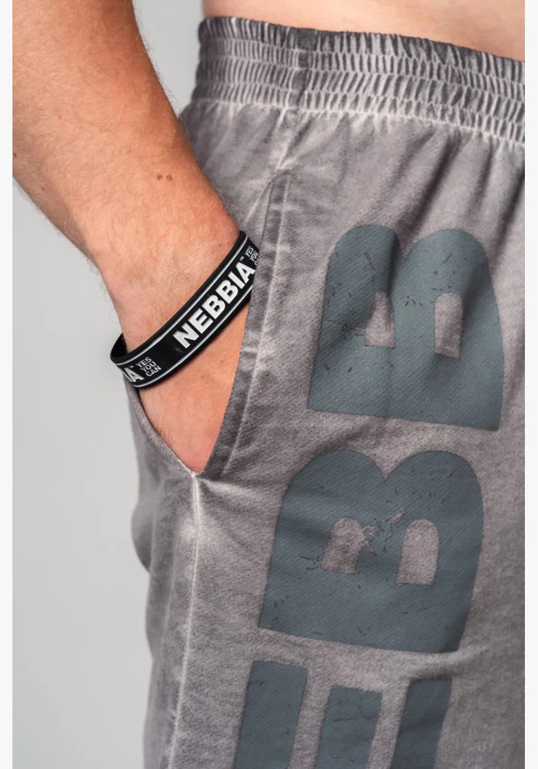 NEBBIA • NEBBIA Pantaloni corti in felpa NO BS grigi • Nebshop.cz