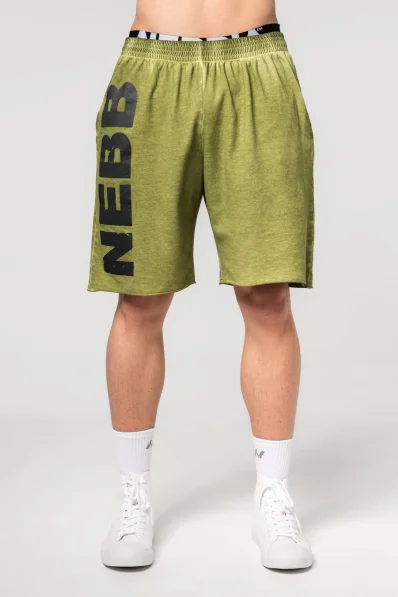 NEBBIA • NEBBIA Te shorts lavati NO BS verdi • Nebshop.it