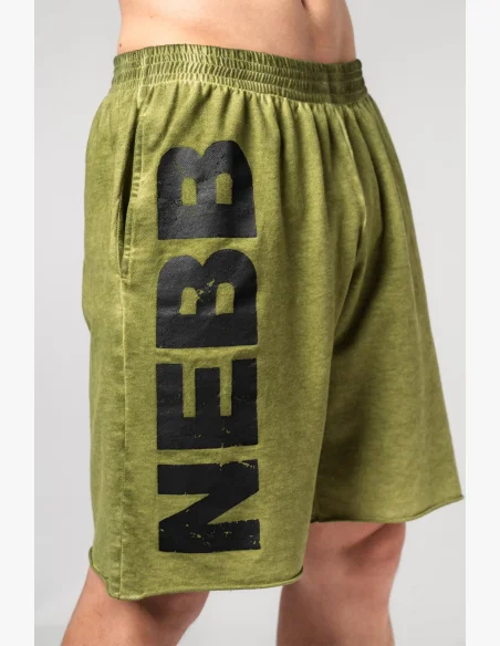 NEBBIA • NEBBIA Te shorts lavati NO BS verdi • Nebshop.it