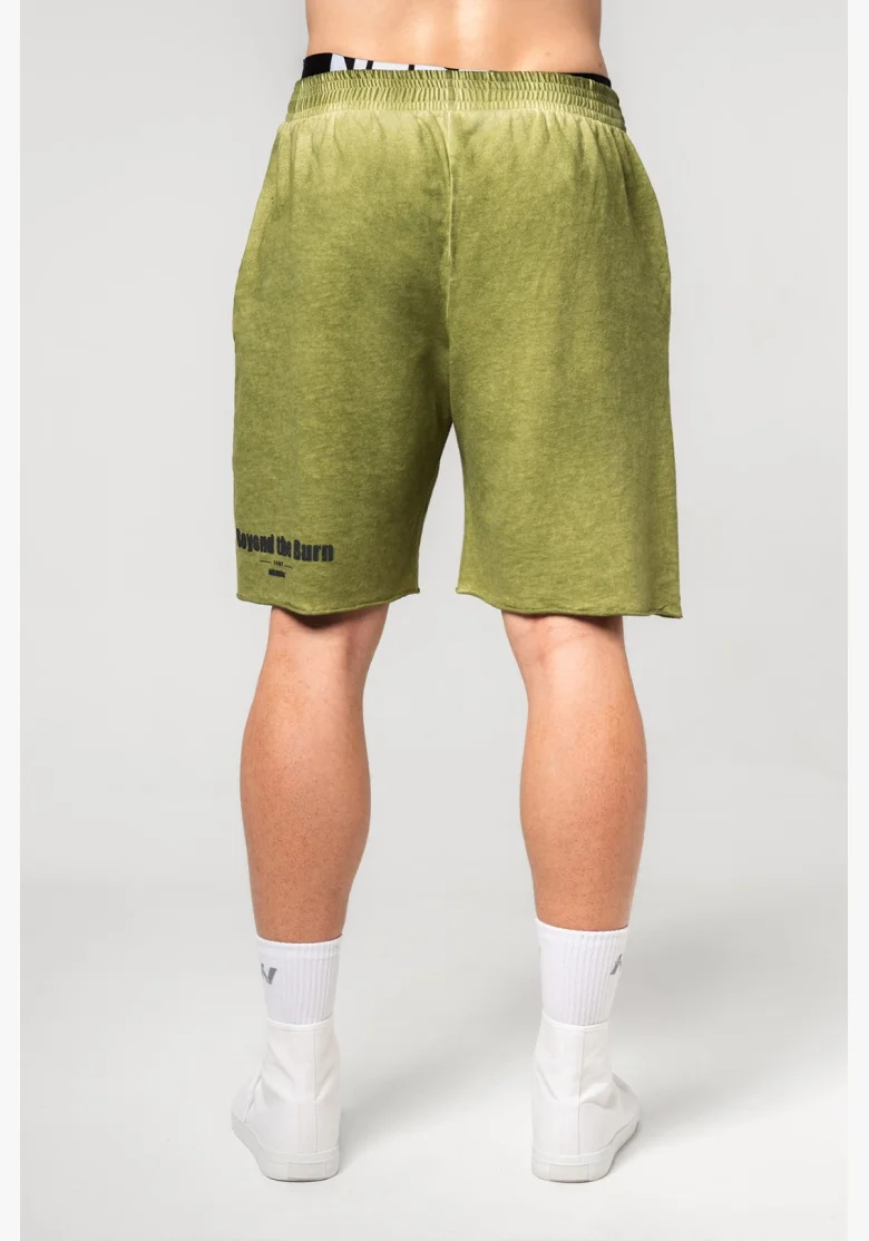 NEBBIA • NEBBIA Te shorts lavati NO BS verdi • Nebshop.it