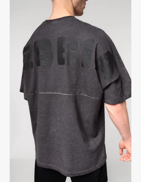 NEBBIA • NEBBIA T-shirt oversize lavato NO SHORTCUTS nero • Nebshop.it
