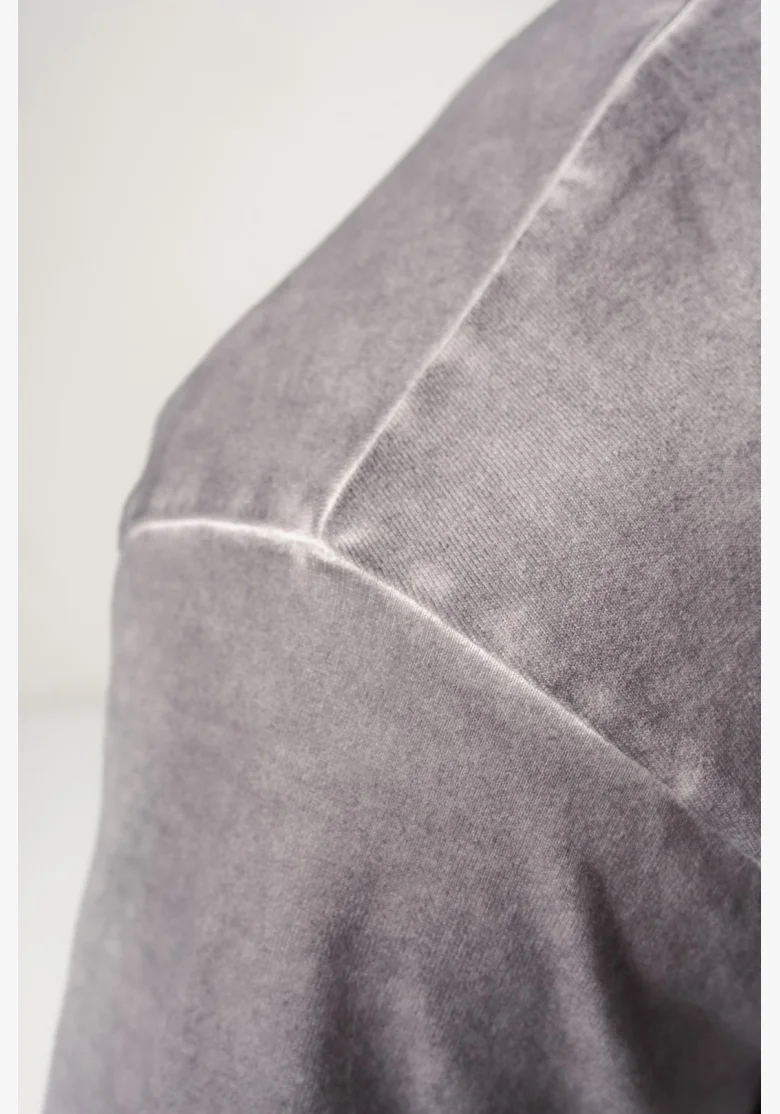NEBBIA • NEBBIA Maglietta pesante in cotone lavato GRIND grigia • Nebshop.cz