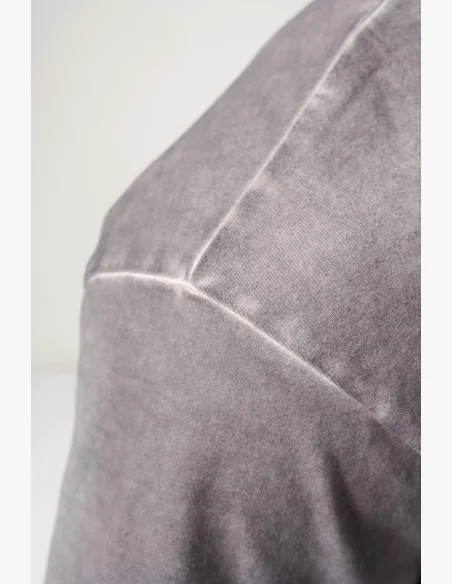 NEBBIA • NEBBIA Maglietta pesante in cotone lavato GRIND grigia • Nebshop.cz
