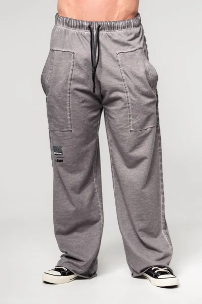 NEBBIA • NEBBIA Pantaloni felpati con tasche NO SHORTCUTS grigi • Nebshop.cz