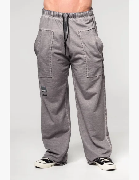 NEBBIA • NEBBIA Pantaloni felpati con tasche NO SHORTCUTS grigi • Nebshop.cz