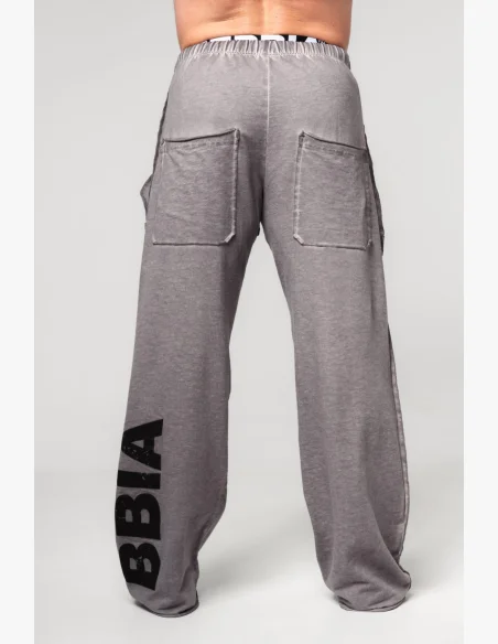 NEBBIA • NEBBIA Pantaloni felpati con tasche NO SHORTCUTS grigi • Nebshop.cz