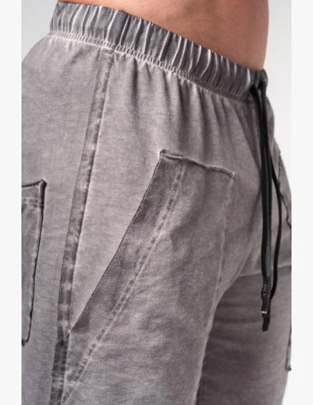 NEBBIA • NEBBIA Pantaloni felpati con tasche NO SHORTCUTS grigi • Nebshop.cz
