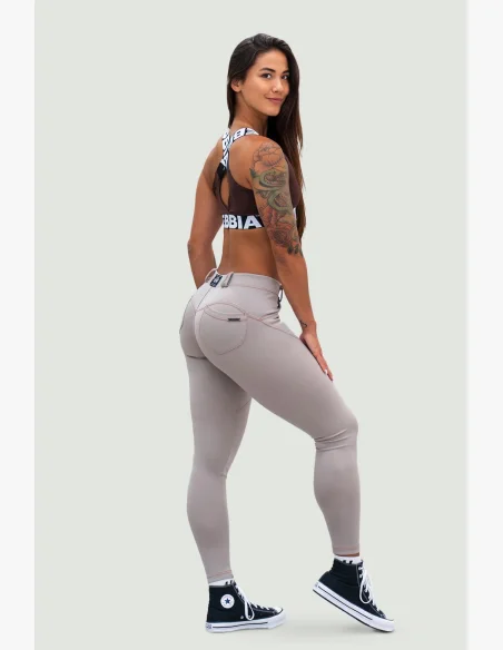 NEBBIA • NEBBIA Bubble Butt leggings LIFT UP beige • Nebshop.cz