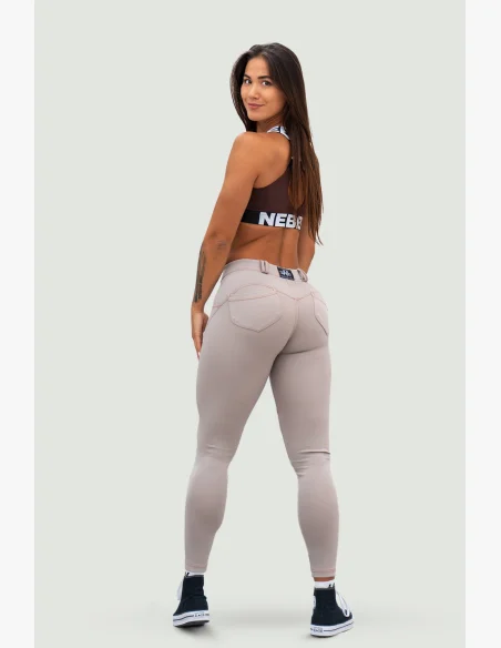 NEBBIA • NEBBIA Bubble Butt leggings LIFT UP beige • Nebshop.cz